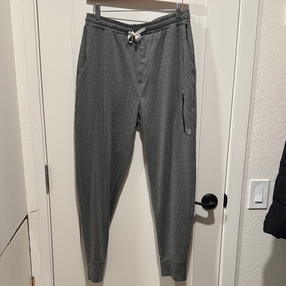 Vuori Men’s Sunday Performance Jogger - size L - green / Heathered oregano